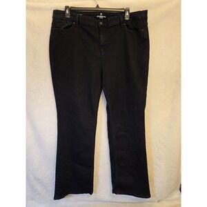Liz Claiborne Womens Jeans‎ Size 22W Dark Blue Bootcut Leg Classic Fit